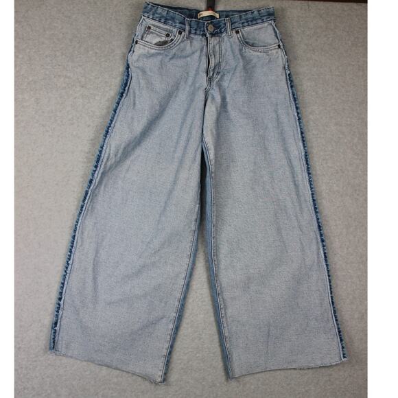 Levi's Other - Levi's Girls 94 Baggy Wide‎ Leg Jeans in Blue Size 14 Reg Adjustable waist